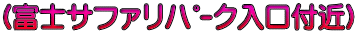 (富士ｻﾌｧﾘﾊﾟｰｸ入口付近)