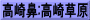 高崎鼻:高崎草原